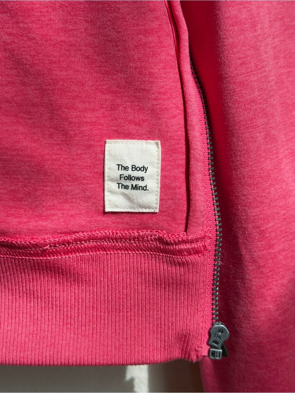 NWOT Vuori Halo Mini Full Zip Hoodie Sunset Pink Heather Size Small S - Picture 6 of 12